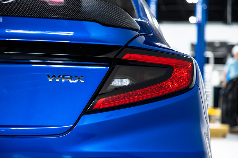 autostyled v2 tail light overlay installed on 2022 Subaru WRX