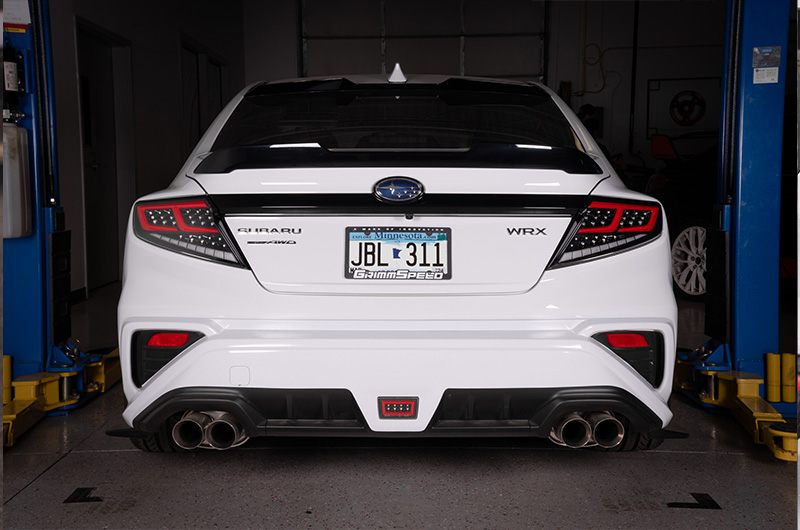 clear lens red bar olm ar spec tail lights