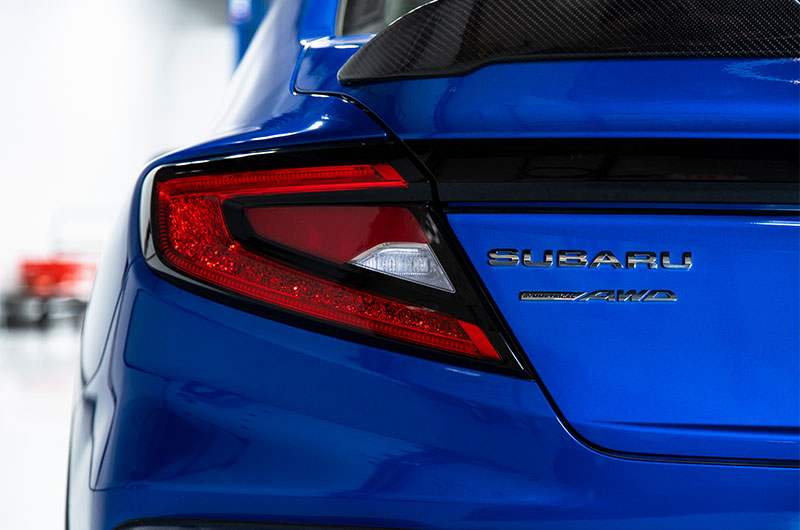 autostyled v4 tail light overlay installed on 2022 Subaru WRX