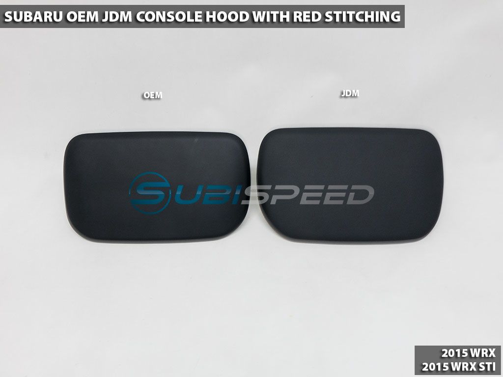 15-20 WRX & STI Subaru OEM JDM Console Hood with Blue Stitching
