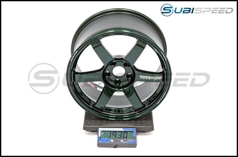 Volk TE37 SAGA Racing Green 18x9.5 +38 Subi Scale