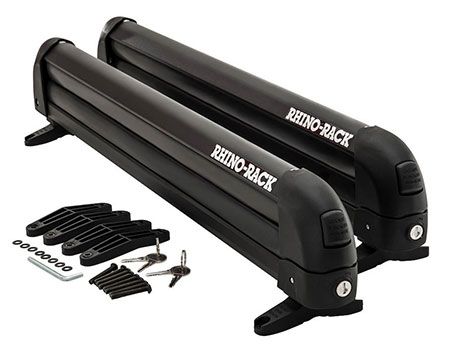 Rhino-Rack Ski / Snowboard Holders - Universal-Ski and Snowboard Carrier -  6 Skis or 4 Snowboards - 576