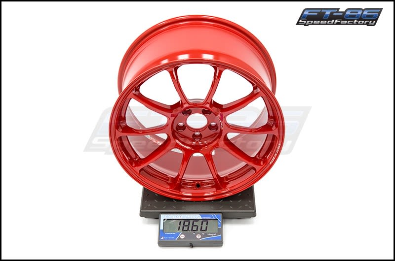 Rays ZE40 Red 18x9.5 +43 FT Scale