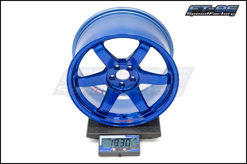 Volk TE37SL Hyper Blue 18x9.5 +40 FT Scale