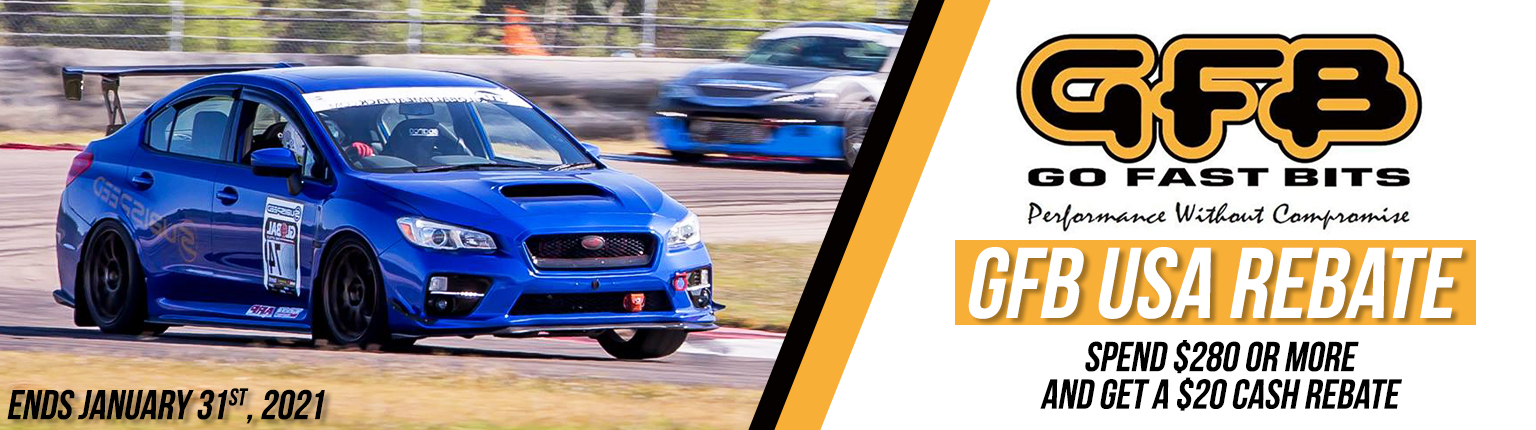 Get a $20 rebate after spending $300 on GFB's performance parts & accessories!