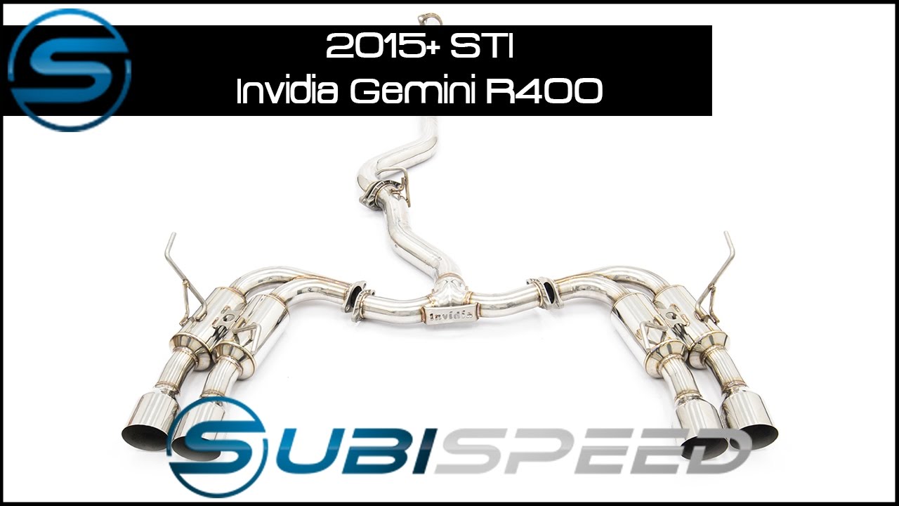 Invidia Gemini R400 2015+ STI