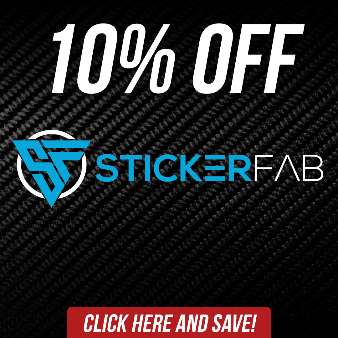 Save 10% off sticker fab aftermarket parts and accessories until September 7th!
