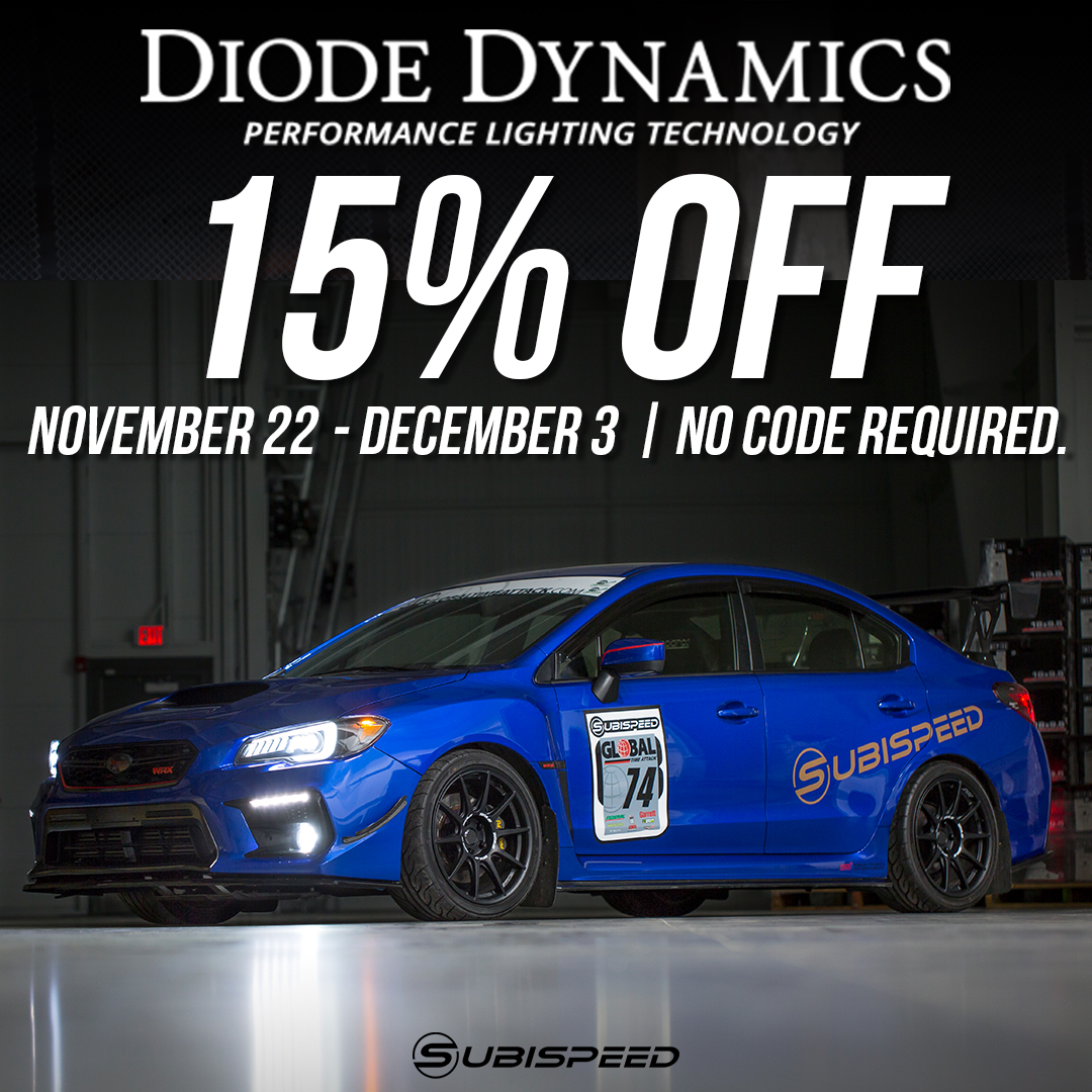Save 15% off Diode Dynamics for a limited time! No code required!
