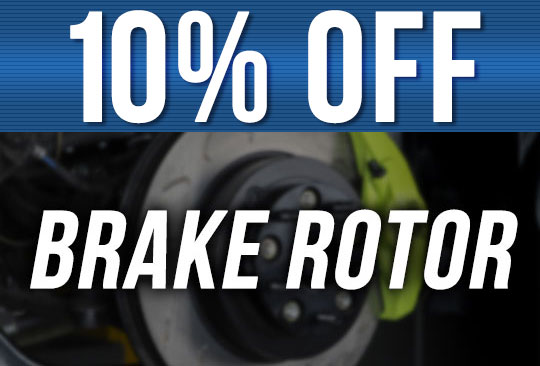 Save 10% off brake rotors