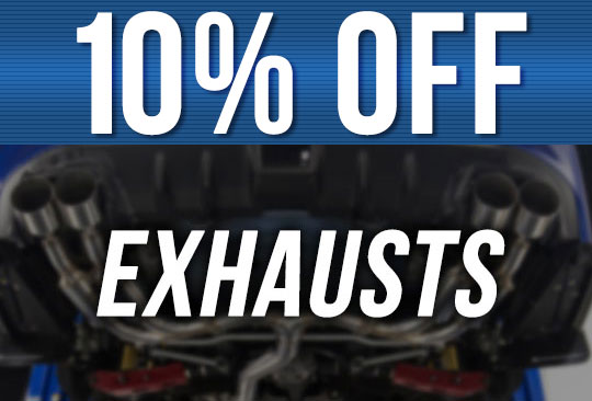 Save 10% off Exhausts