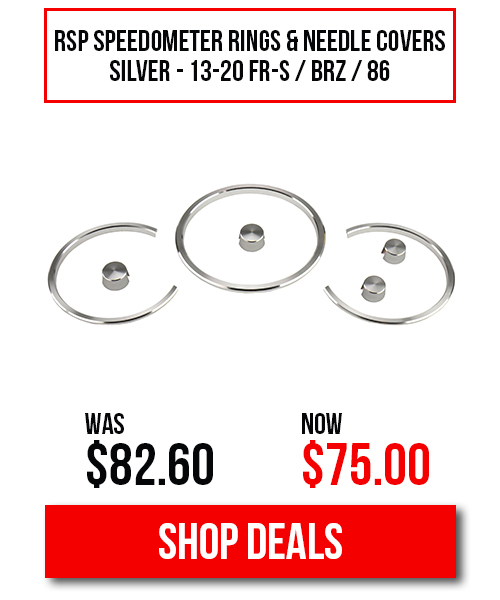 RSP SPEEDOMETER RINGS AND NEEDLE COVERS SILVER