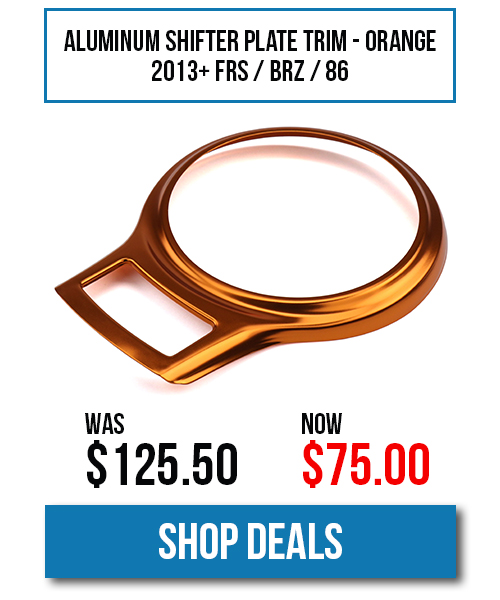 ANODIZED ALUMINUM SHIFTER PLATE TRIM BEZEL