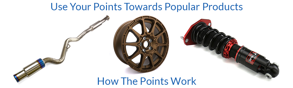 Use your points towards popular products