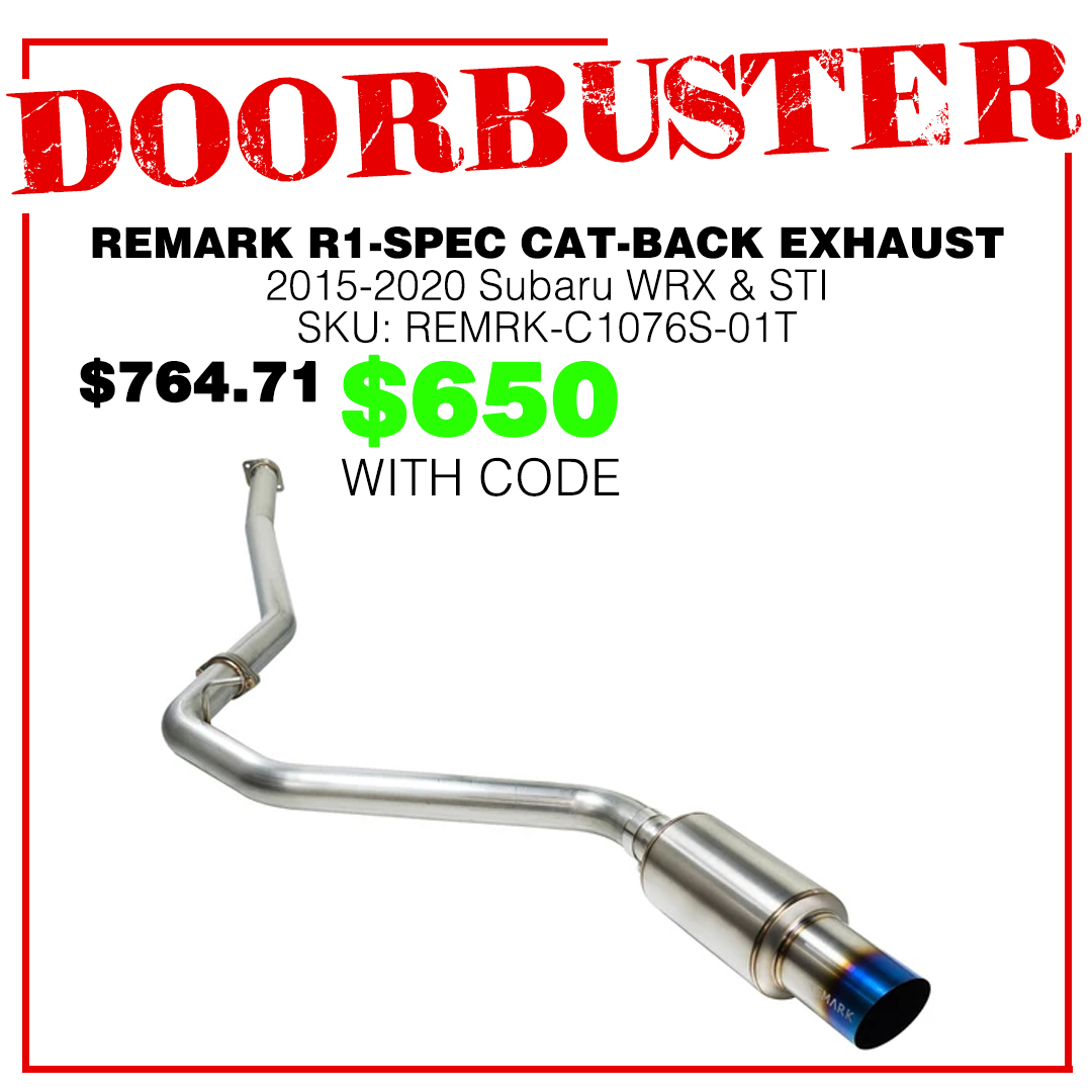 REMARK R1-SPEC CAT-BACK EXHAUST SYSTEM