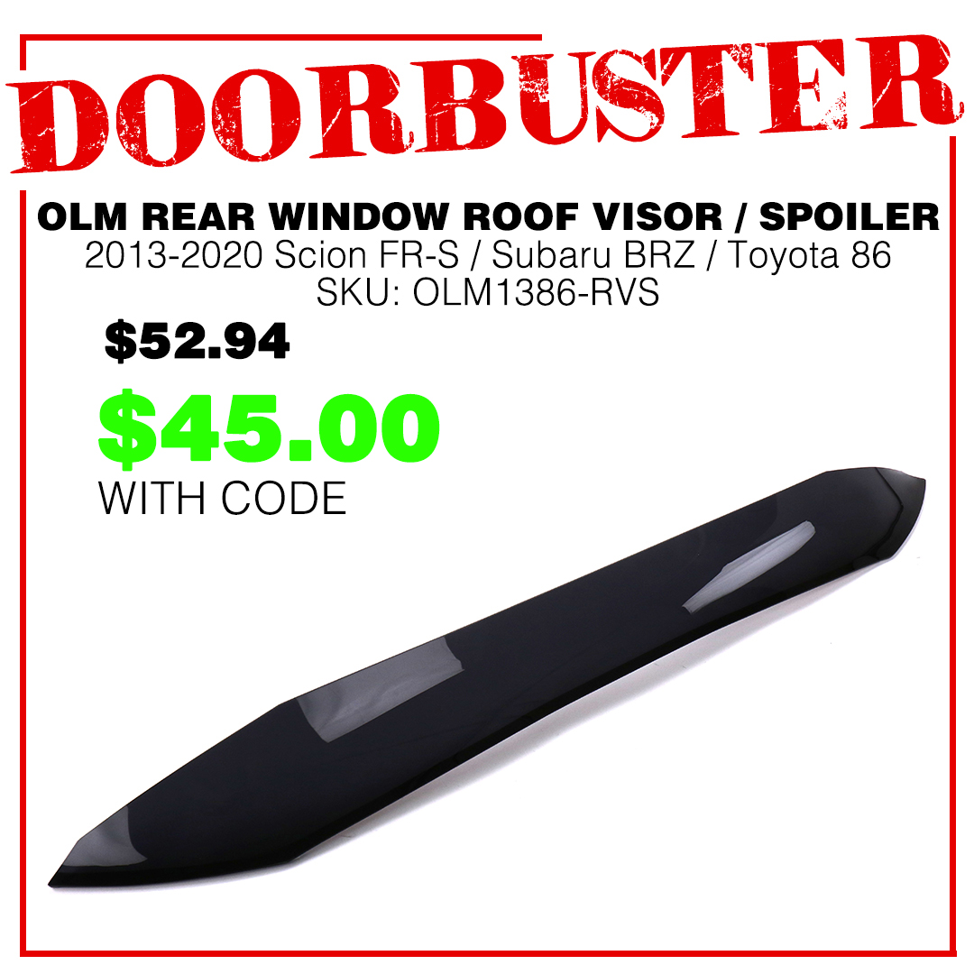 OLM REAR WINDOW ROOF VISOR / SPOILER