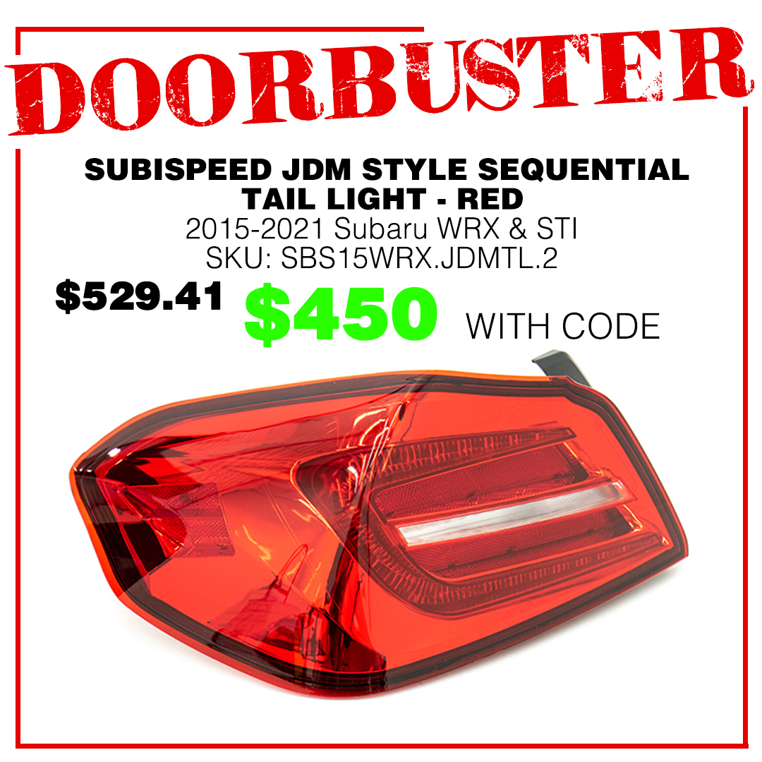 SUBISPEED JDM STYLE SEQUENTIAL TAIL LIGHT