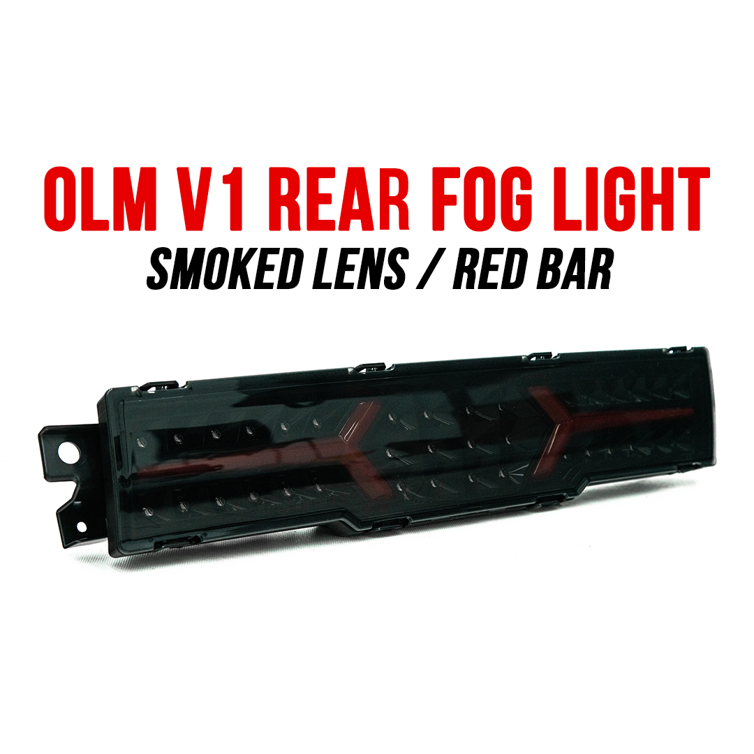 OLM V1 REAR FOG LIGHT (CLEAR LENS / BLACK BASE / RED BAR) WITH OLM PLUG-AND-PLAY HARNESS
2022+ Subaru BRZ / 2022+ Toyota GR86 OLMA.70258.1-SBR-KIT