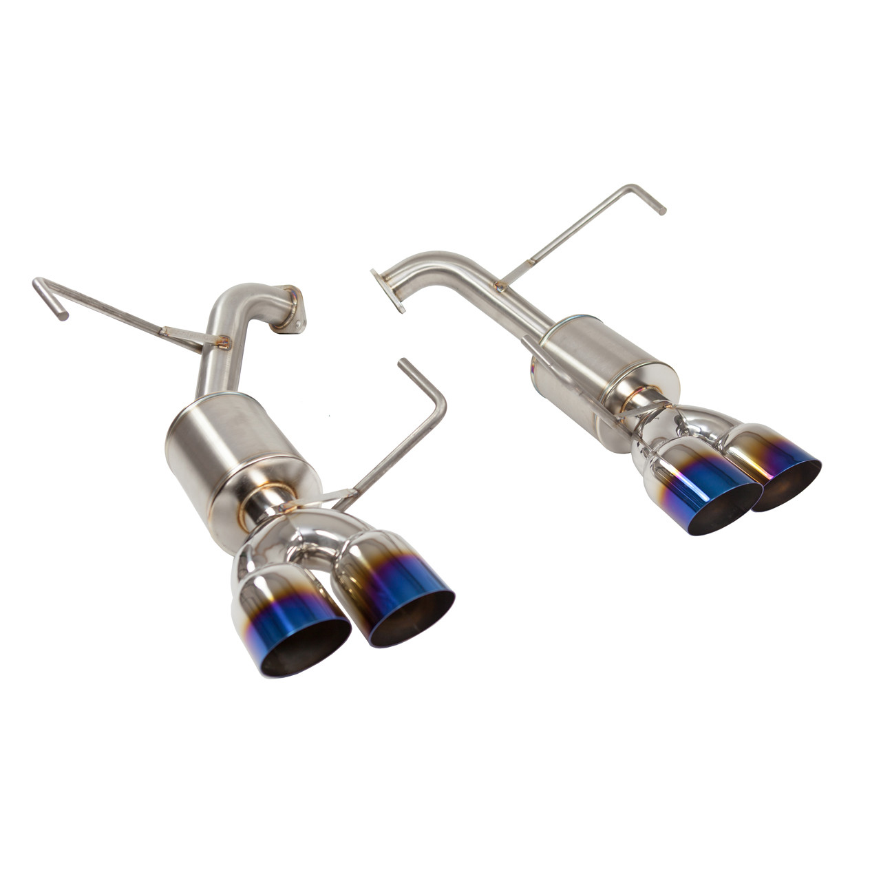 Nameless Performance Catback Exhaust with 5 inch muffler and 3.5 inch neochrome single wall exhaust tips