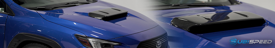 OLM A1 Style Carbon Fiber Hood Scoop Overlay